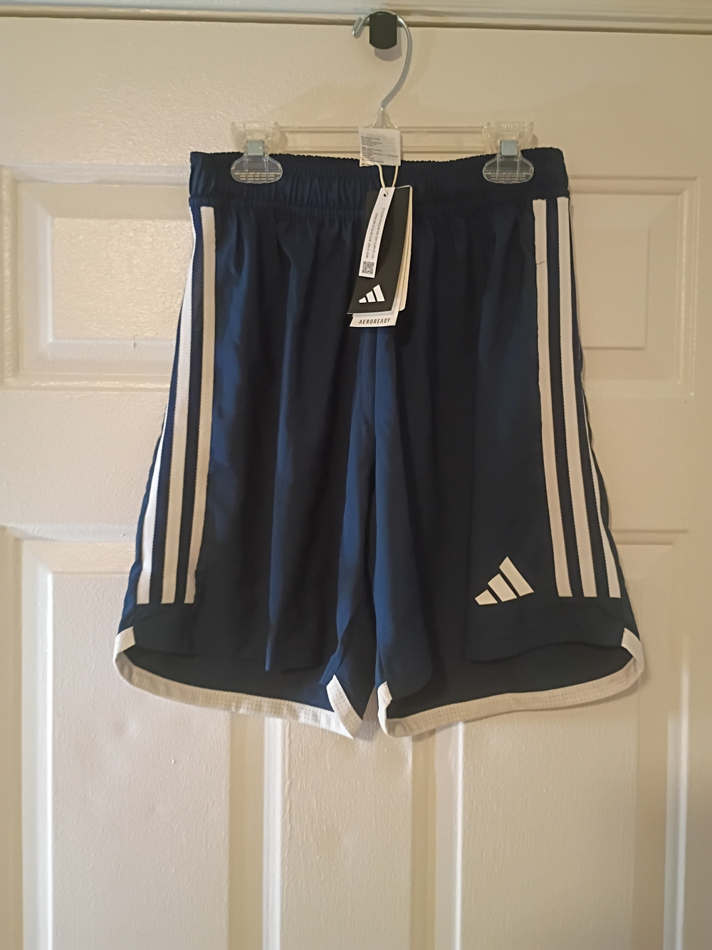 adidas Navy and White Training Shorts